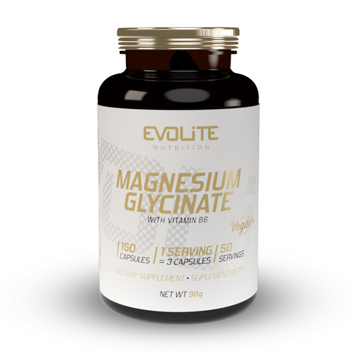 Poznaj nasz nowy hit – Evolite Nutrition Magnesium Glycinate 555 mg + B6 150 Vcaps