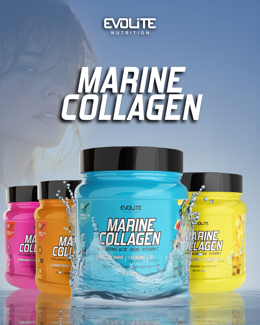 Evolite Nutrition Marine Collagen 300 g – postaw na naturalne piękno